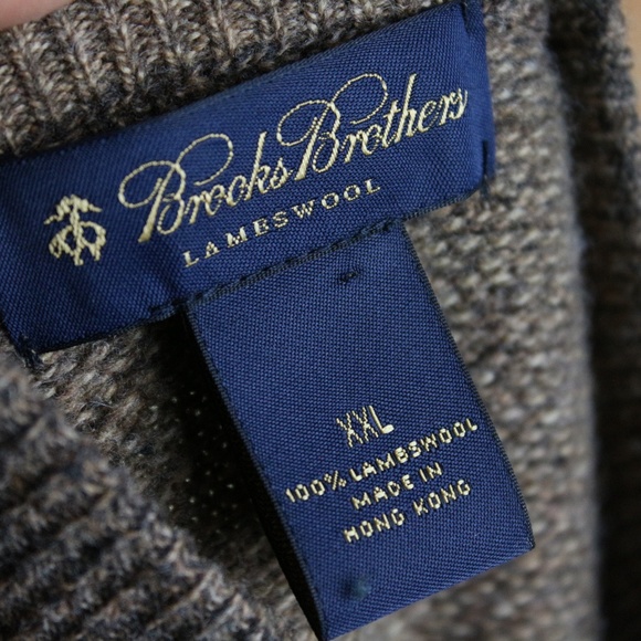 Brooks Brothers Men's Sweater XXL 1/4 Zip Wool - Picture 3 of 6